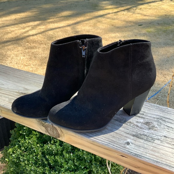 Ankle Boots Black Suede size 8 - Picture 1 of 3